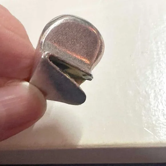 Vintage LAPPONIA Finland Sterling Silver Modernist Ring Size 6.5 - 13.2g - Picture 3 of 7